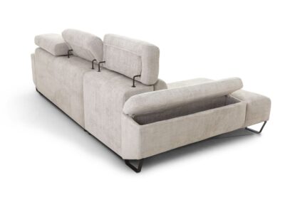 sofa modelo cerler crema lateral abierto